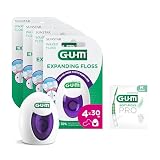 GUM EXPANDING FLOSS | elimina la placa interdental | se expande en espacios interdentales grandes | ideal para encías y dientes sensibles | 4x30m (+1 muestra extra)