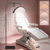 Diesisa LáMpara Para Extensiones De PestañAs: LáMpara Extensiones PestañAs Con Soporte Para TeléFono MóVil - Brillo Y Altura Ajustables -Cabezal Giratorio 360° - Para PestañAs/Cosmético/Tatuajes-Negro