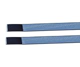2 bandas elásticas de 3 cm de altura y 60 cm de largo, elásticas, fijación con velcro para electrodos de estimulación iontoforesis