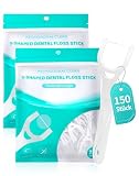 150 Hilo Dental en Forma de Y para Molares hilo dental con mango seda dental para Limpieza de Espacios Interdentales Delanteros y Traseros flossers floss dental Hilo con Palillo