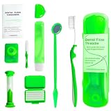 AEUXZA 8 Piezas Kit de Cuidado para Ortodoncia con Cera Dental. Set de Higiene Bucal de Viaje para Brackets | Accesorios Completos para Proteger contra Irritaciones