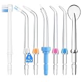 7 Piezas Puntos de Reemplazo de Boquilla Irrigador Bucal Waterpik Flosser | Accesorios de Jet Tip para Waterpik, Fácil Cambio, Flujo Dirigido, Limpieza Entre Dientes y Línea de Encías