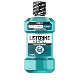 Listerine Mentol Enjuague Bucal Sabor Menta Intensa, 250 ml | Colutorio encías, Para un aliento fresco duradero, Protección completa para tu salud oral diaria, Para uso diario