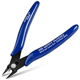 Ainiv Alicates de Corte Diagonal, Cortador Lateral con Estuche Protector | Alicates Modelismo para Electricista Cortador de Precisión (1PCS Azul)