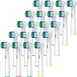 GENKENT Recambios Cepillos Cabezas de Dientes Compatibles con Recambios Cepillos Oral B Braun, 20 Piezas Profesionales para Repuesto de Cabezas de Oral B Pro Series 1/3