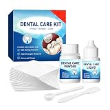 FUHAMJ 1 Juego Cemento Dental Permanente, Cemento Dental, Pegamento Dental, Seguro Y Suave Fácil De Usar, Composite Para Corona Y Puente O Para Rellenar Una Caries
