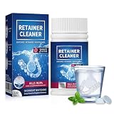 100 Tabletas Limpiadoras Para FéRula Dental, Limpia protectores bucales | Tabletas Limpiadoras Para PróTesis Dentales, Pastillas De Limpieza Retainer, Rapida purigado, Elimina Manchas