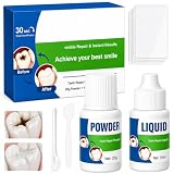 Kit de Reparación Dental Temporal - Masilla Dental para Dientes Rotos y Coronas, Material para Prótesis Dentales de Emergencia
