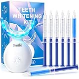 Lápiz Blanqueador Dental + Kit de Blanqueamiento con Férulas Inalámbricas - Eliminación Eficaz de Manchas de Café/Té - 7 Lápices Anti-sensibilidad - Teeth Whitening sin Dolor y Seguro para el Esmalte