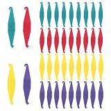 40 Piezas Gancho y Extractor de Alineadores, Herramienta de Ortodoncia para Quitar Brackets y Retenedores Dentales Invisibles, 4 Colores Variados, Accesorios para Alineadores Dentales