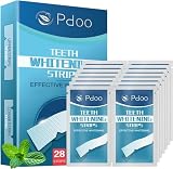 Tiras Blanqueadoras Dientes 28 Tiras for 14 Treatments for Blanqueador Dental - Seguras para el Esmalte Dental y Sin Sensibilidad - Whitening Strips Anti-Deslizantes - Efecto Rápido en 7 Días