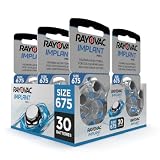 Hearing360 Pilas Rayovac Implant Pro+ 675I para implantes cocleares, tecnología Zinc-Aire, Larga duración, sin Mercurio ni cadmio (30 Pilas para implantes cocleares Rayovac)