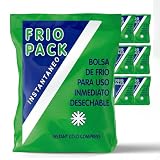 PRACTICOSA Bolsa de Frío Instantáneo. Bolsa Higiénica de Un Solo Uso. Sensación Rápida e Inmediata para uso externo. Compresas de Frío Multiusos. 14x23 cm. 6 Unidades
