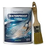 PECTRO Impermeabilizante Transparente, Sellador Impermeable (600 ml, 630 g) | Anti-fugas para terrazas, grietas, ventanas y cornisas, Acabado invisible, Interior y exterior, Fórmula al agua