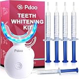 Lápiz Blanqueador Dental + Kit de Blanqueamiento con Férulas Inalámbricas - Eliminación Eficaz de Manchas de Café/Té - 5 Lápices Anti-sensibilidad - Teeth Whitening sin Dolor y Seguro para el Esmalte