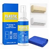 100 ML Eliminador de Amarilleamiento de Plástico Blanco, Incluye 1 Toalla | Blanqueador de Plastico Amarillento, Limpiador de Plástico Apto para Aires Acondicionados, Lavadoras, Marcos de Ventanas