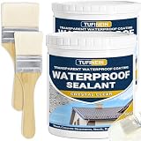 TUFINEIN Impermeabilizante Transparente, 2KG Revestimiento Impermeable Definitivo Interiores y Exteriores, Sellador de Fugas Transparente Revestimientos Impermeables al Agua