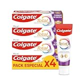 Colgate Total Prevención Activa Cuidado de Encías 4x75ml | 3 Veces Más Eficaz contra la Placa