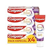 Colgate Total Prevención Activa Cuidado de Encías 4x75ml | 3 Veces Más Eficaz contra la Placa