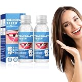 2 piezas Kit de Reparación de Dientes Temporal, Dientes Falsos Moldeables Temporales,Reparación de Dientes,Empaste Provisional Dental,para Reparar el Relleno del Diente Roto Faltante