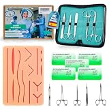 DIMEDSION® Juego de sutura médica para estudio y práctica, juego de práctica de sutura para heridas, regalos para estudiantes de medicina