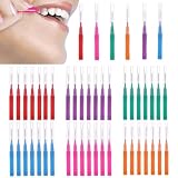 iCovalescent 48 Piezas Cepillos Interdentales, Cepillo Interdental Reutilizable, Cepillo de Cerdas únicas Herramienta de Limpieza de Dientes Para Higiene Interdental, con Caja de Almacenamiento